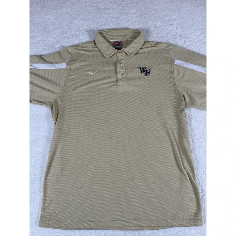 Vintage Nike Fit Dry Team‎ Wake Forest Demon Deacons Polo Shirts Bundle Mens L